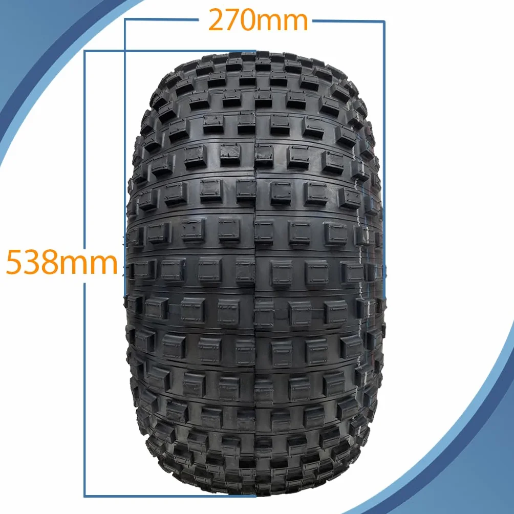 Parnells - 1 Komplettes Rad und Reifen, 22 x 11,00-8 - 4 Bolzen, 100 mm Pcd, 4-Lagig Wanda, Durchmesser 538 mm, 270 mm Breite, 154 kg - für Rasenmäher, Atv-Quad-Anhänger, Buggys, Karts, Off-Road