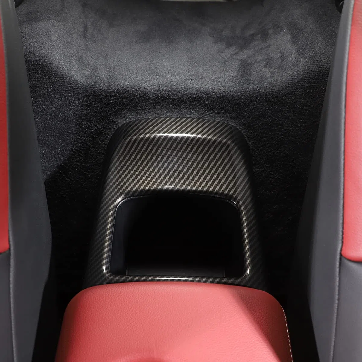 PIUGILH Auto Abdeckung für das hintere Ablagefach Passend für Toyota Supra GR A90 A91 MK5 2019-2026,ABS Aufbewahrungsbox Abdeckung für Supra Innenraum Zubehör