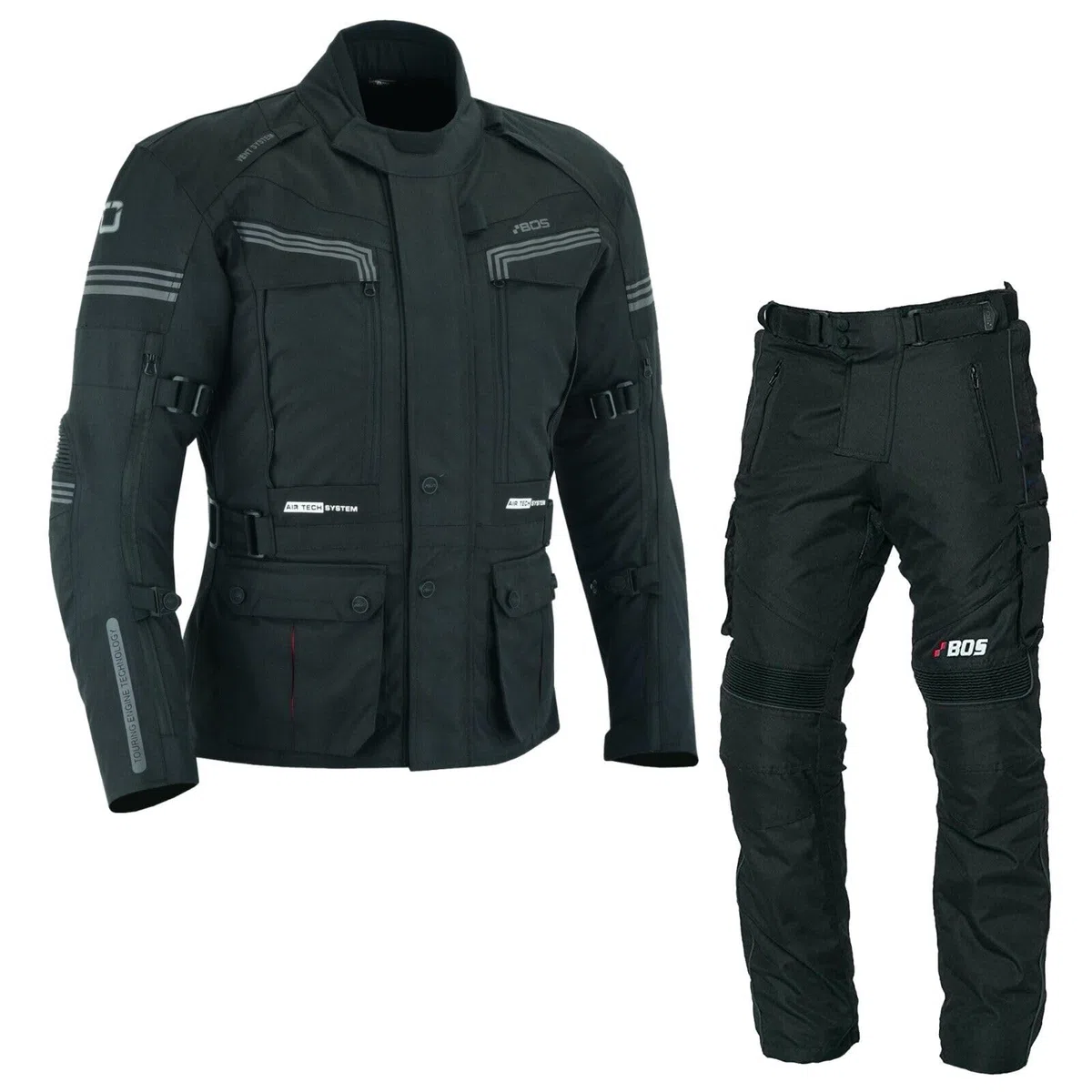 2-Teiler Motorradkombi Herren Cordura Textil Motorradjacke Motorradhose mit CE-Protektoren,Motorradkombi Biker Textil Anzug – Jacke & Hose – Wasserdicht, Winddicht, Atmungsaktiv