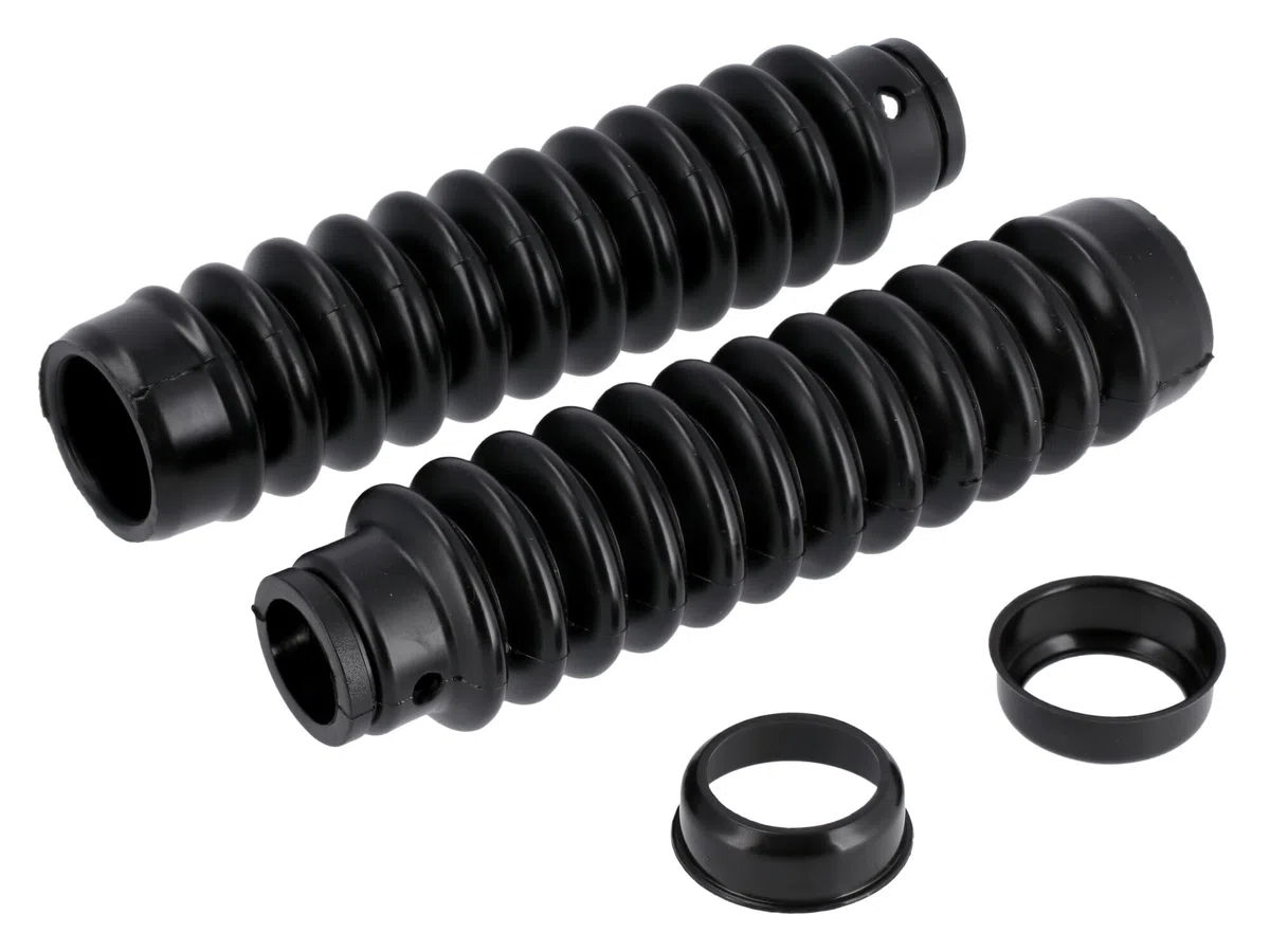 Set: Telegabel für Trommelbremse, Silber - Simson S50, S51, S53, S70, S83