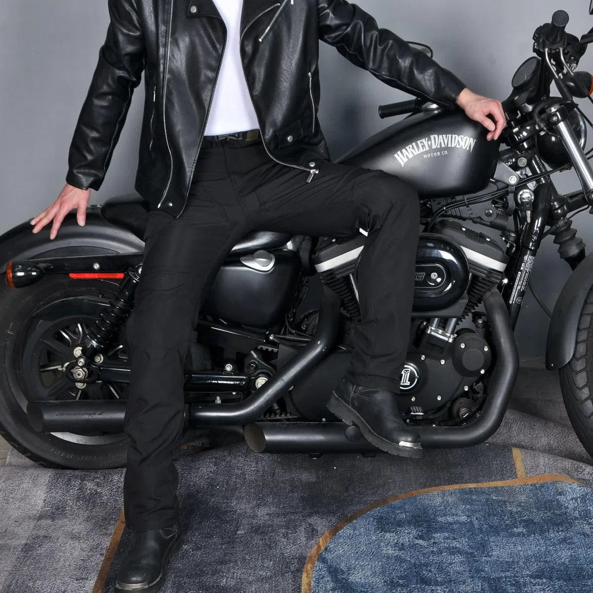 Motorradhose Herren mit Protektoren, Motorrad Jeans Herren, Atmungsaktiv Motorrad Biker Hosen, Motorrad Cargohose mit Abnehmbaren Schutz für alle Jahreszeiten