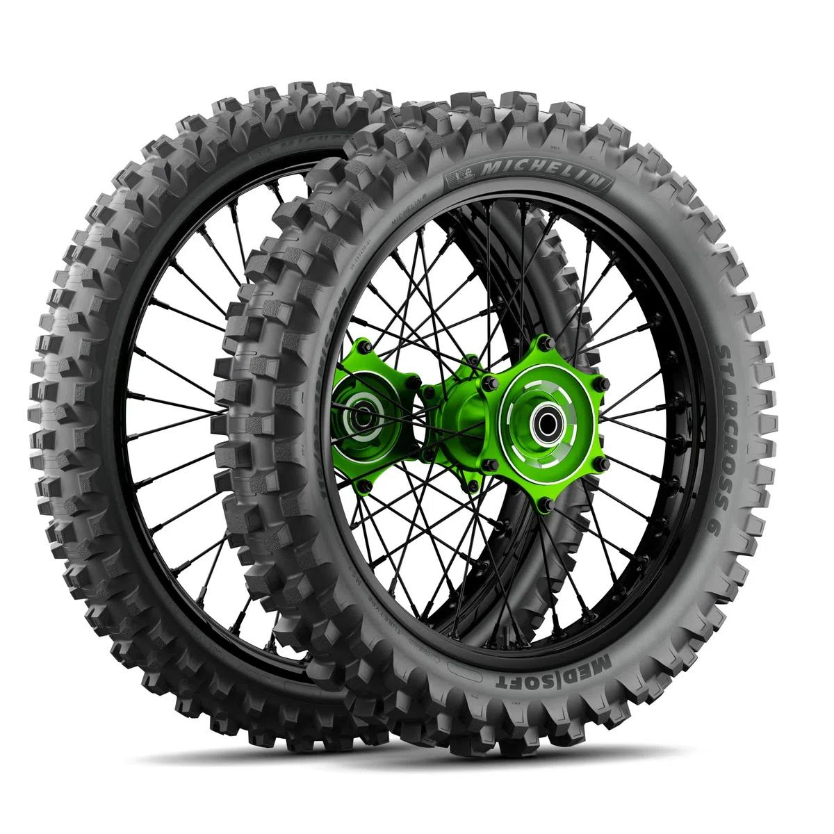 MICHELIN STARCROSS 6 MEDIUM SOFT 120/80-19 63M Rückseite Reifen