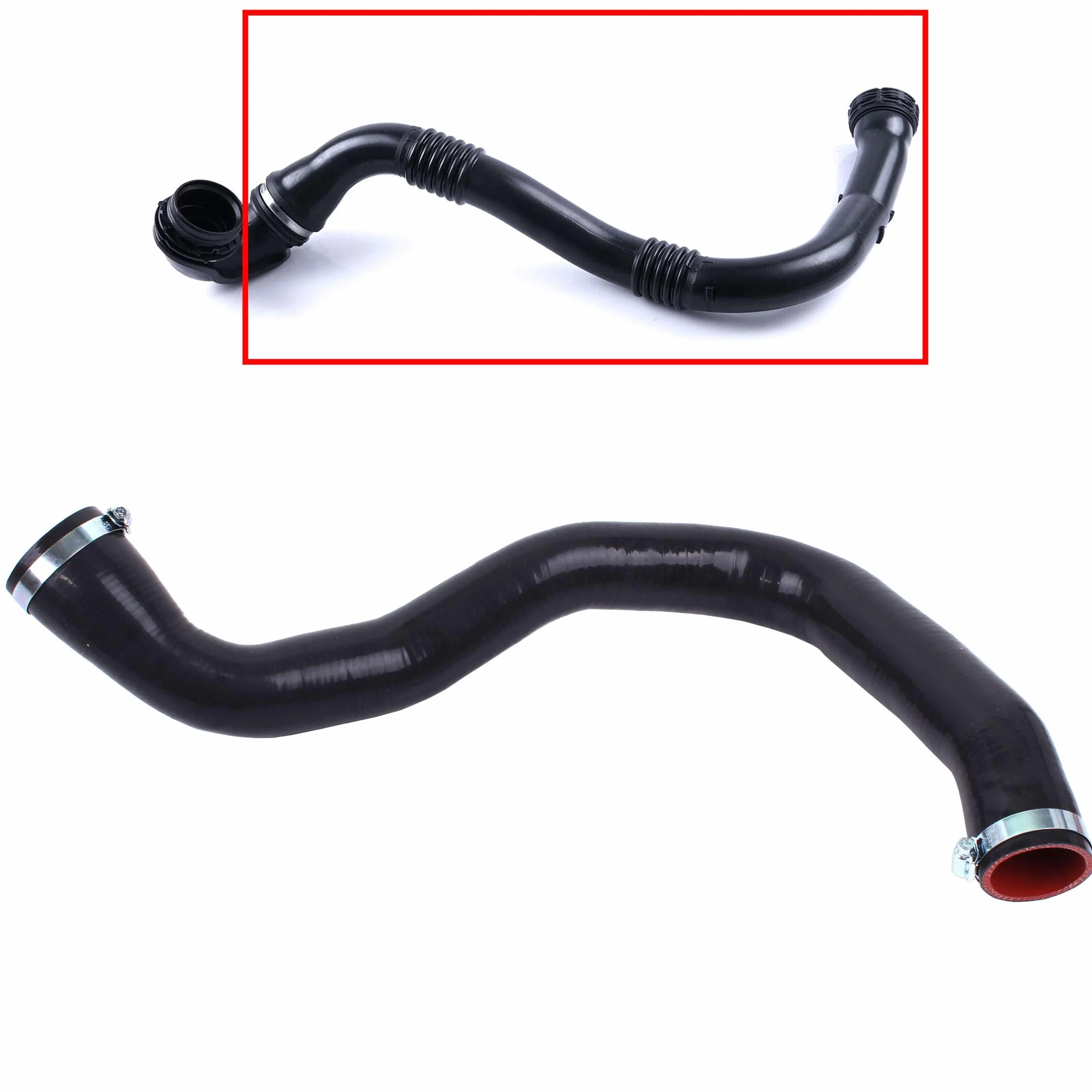 INLY Silikon Turboschlauch Ladeluftschlauch Turbolader kompatibel mit Insignia 2.0 Cdti 1302288 13419441 13419442 (2014-2017)