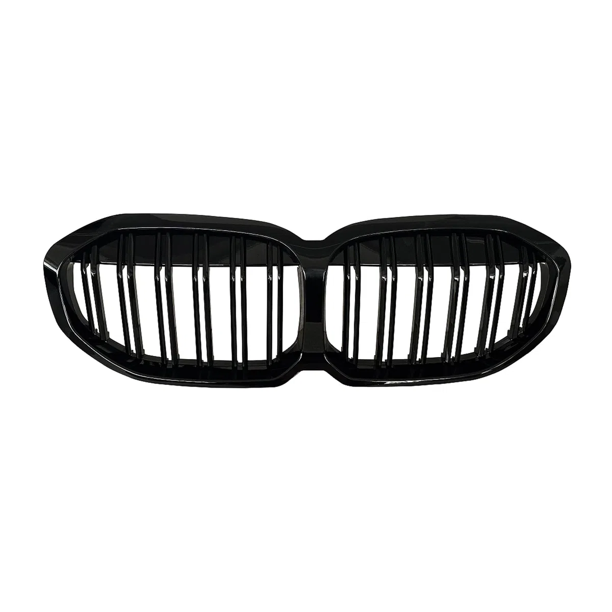 F40 Nieren Schwarz Kühlergrill Streifen passend für BMW 1er F40 Grill Nieren Doppellamellen Sport Glanz Schwarz 2019 2020 2021 2022 2023 2024(For 1er F40 2019-2024)