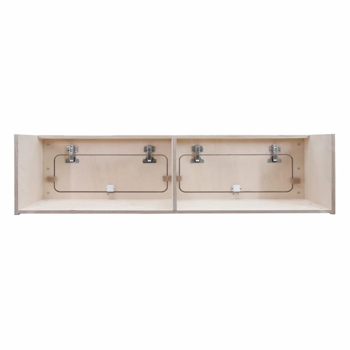 Wohnwagen Oberschrank Wohnmobil 120cm x 30cm x 30cm Camper Hängeschrank Birkensperrholz Trennwand Möbel Stauraum Leichtgewichtig Unbehandelt Soft-Close Druckknöpfe Vorgebohrte Löcher Befestigungssatz