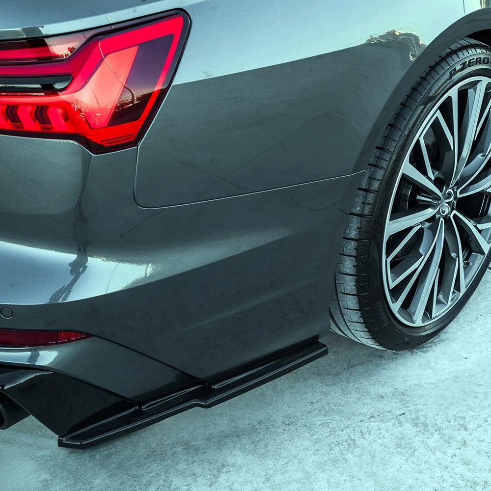 Hinten Splitter kompatibel mit Audi S6 C8 Limousine–Avant 2019+