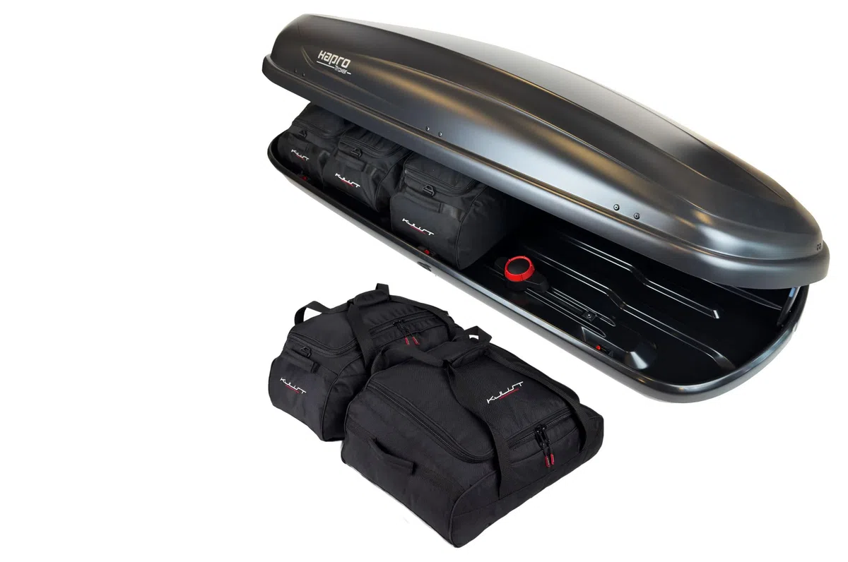 KJUST Taschen Set 5stk kompatibel mit Dachbox HAPRO TRAXER 8.6