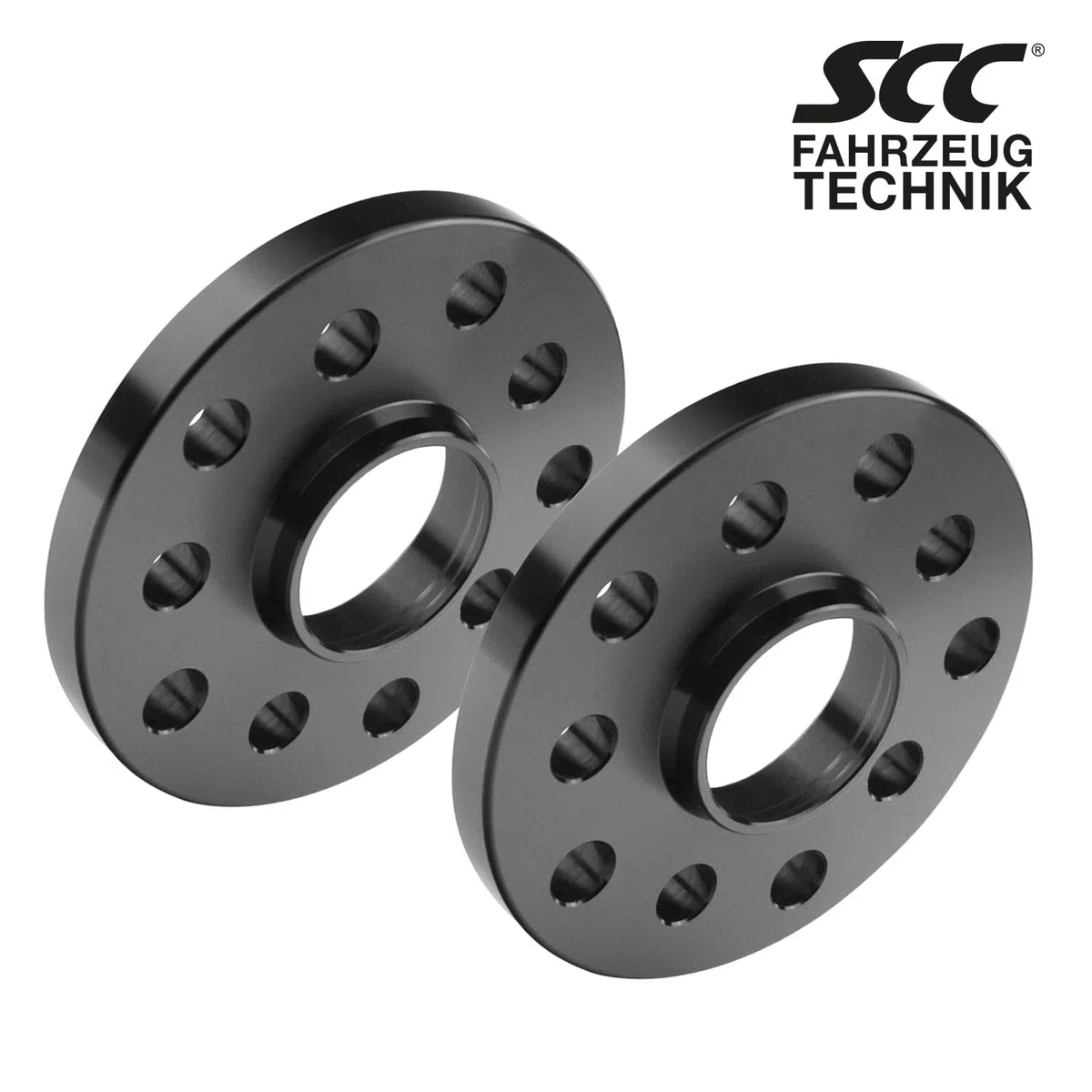 SCC Spurverbreiterungen Spurplatten 2x10mm 5x112-5x- 12168W-ABE-2 kompatibel mit Mercedes-Benz C CLK