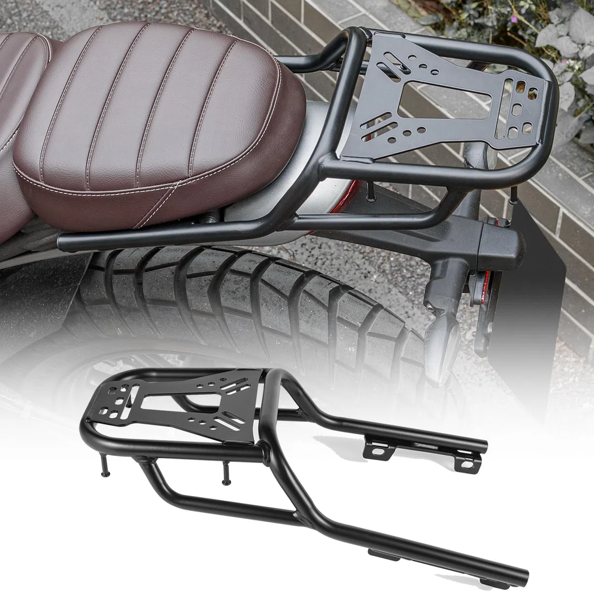 Motorrad Gepäckträger für Speed 400 Scrambler 400 x 2024 2025 2026 Hinten Gepäckbrücke Soziushaltebügel Haltegriff