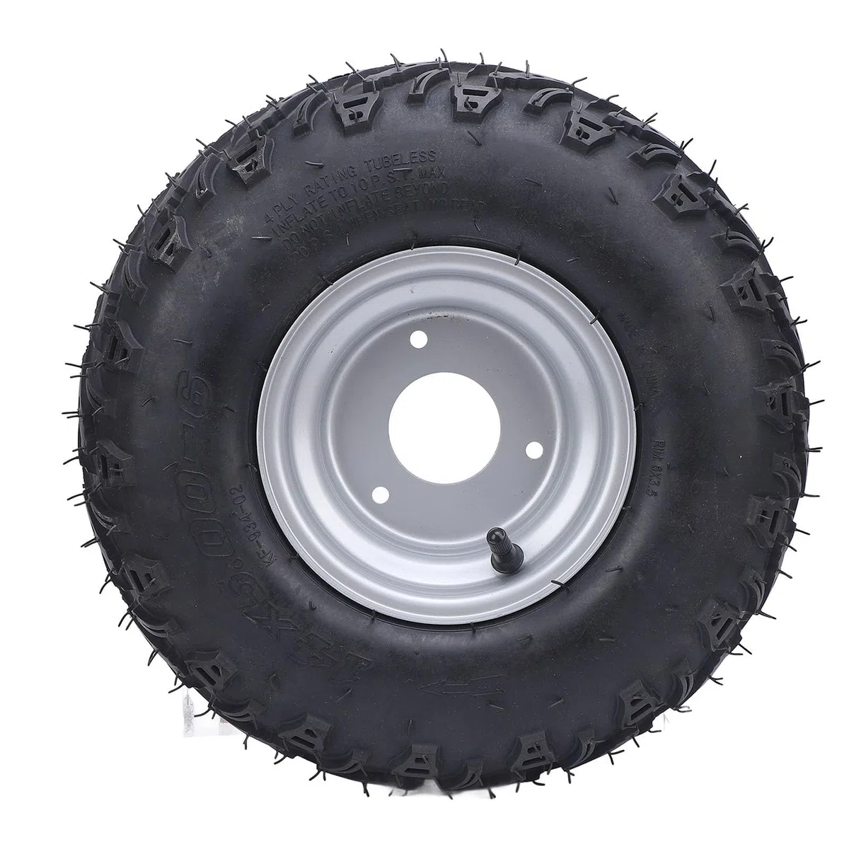 14x5.006 Tubeless -Reifen mit Hub, Verbesserter Off -Straßenhandhabung, Ideal für den ATV UTV Quad Golfwagen, Passt 6 -Zoll