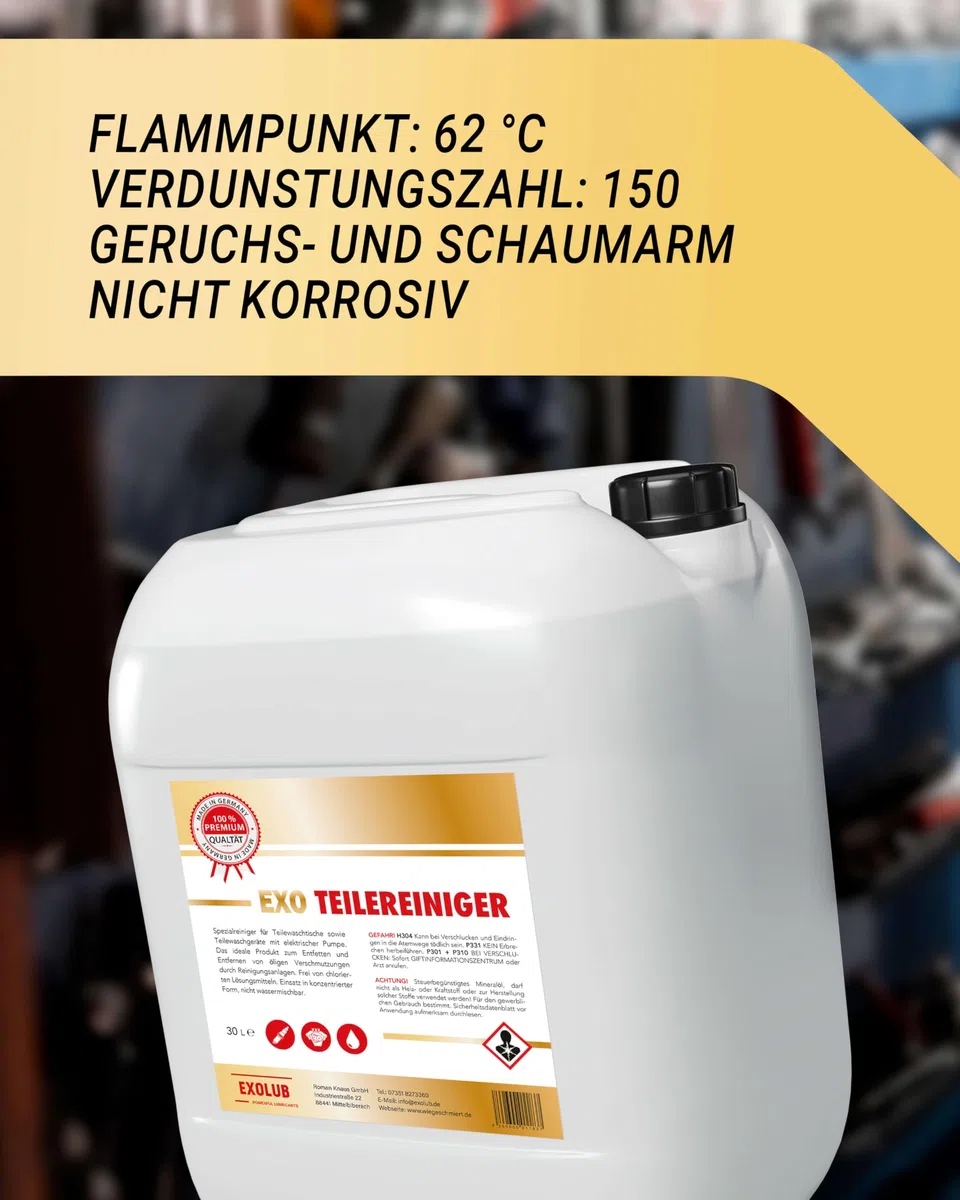 Teilereiniger für Waschtische | Reiniger für Teilewaschgeräte | geeignet für elektrische Pumpen | Entfetter | Maschinenreiniger