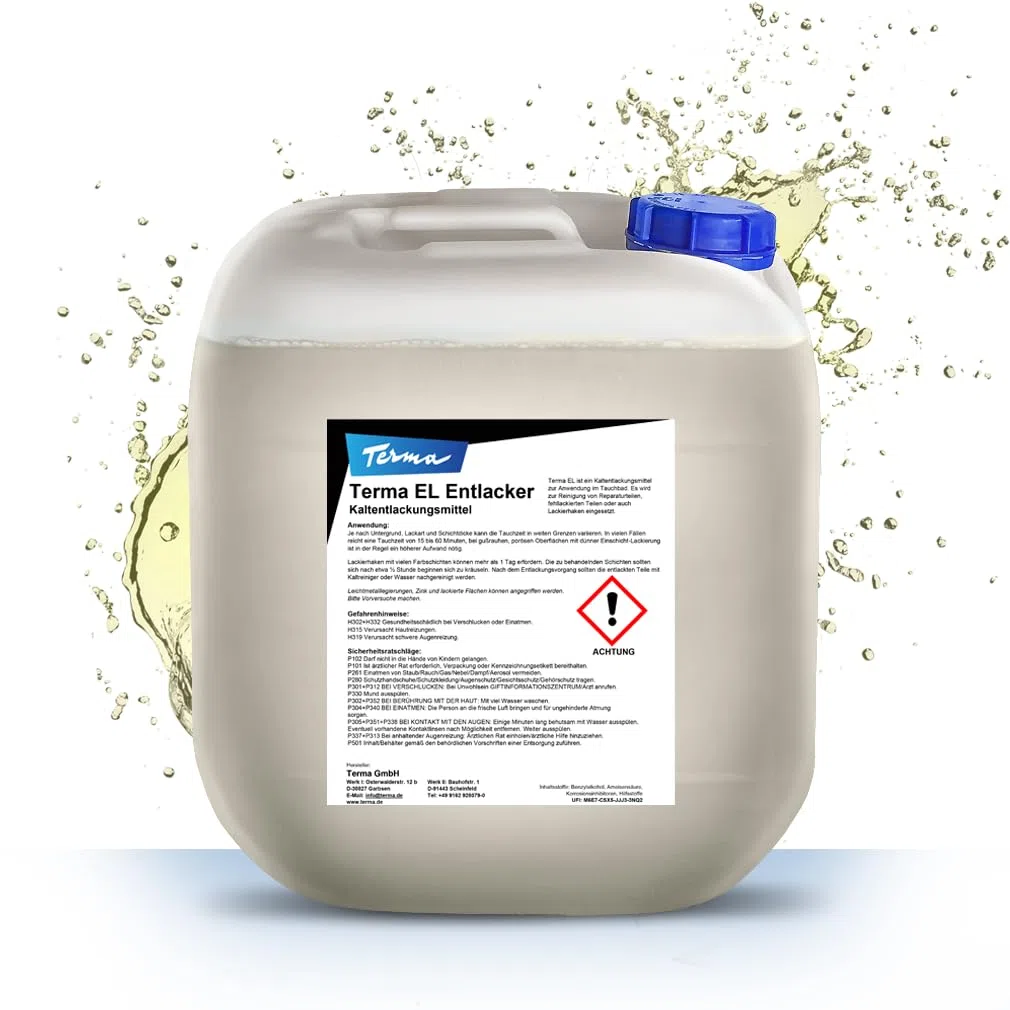 Terma EL Entlacker 20 Liter Kanister, Kaltentlacker, Felgenentlacker, Entlackungsmittel, Felgen Entlacker