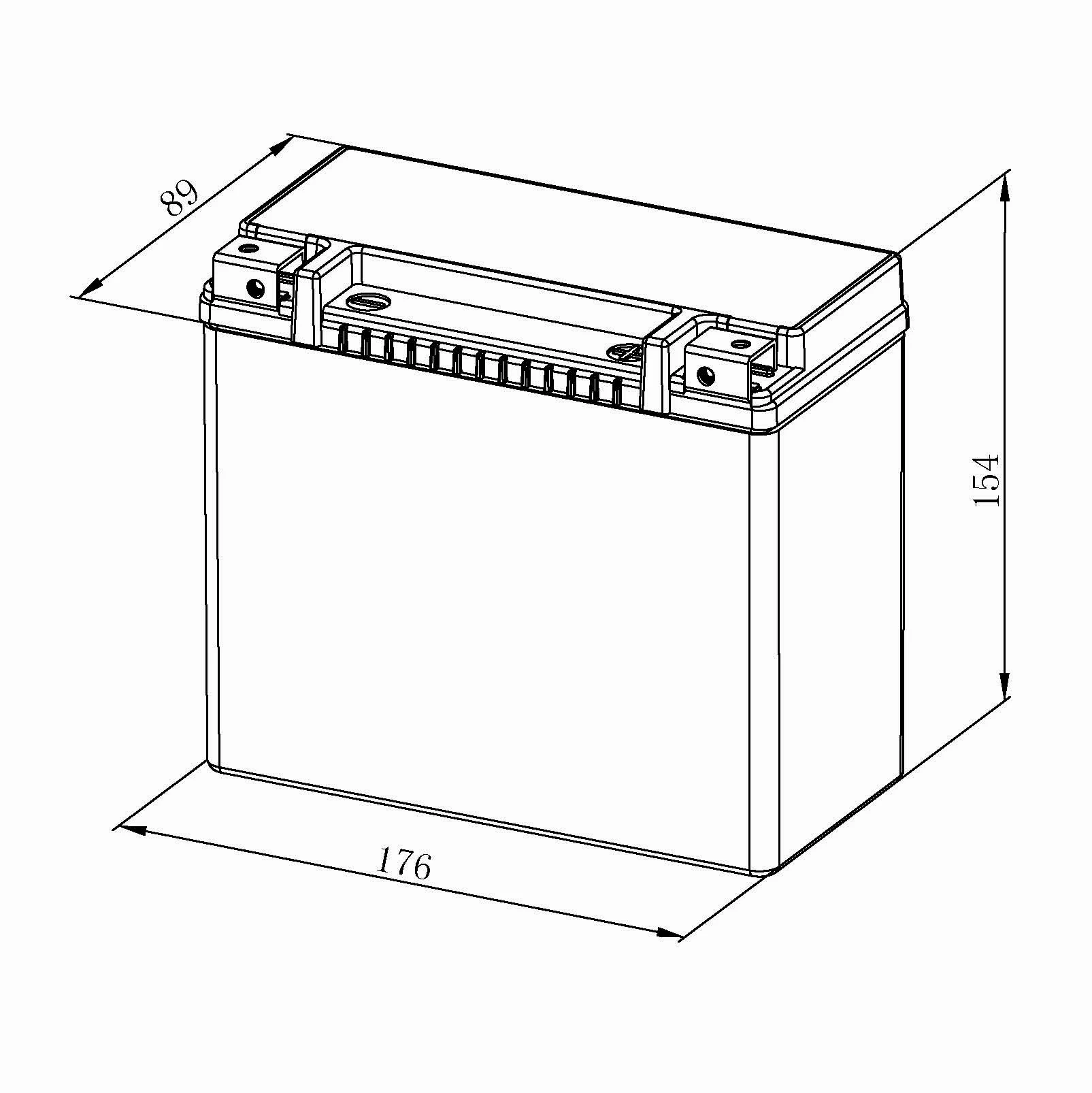 Bosch FA107 AGM-Motorradbatterie 12V 310A 18Ah