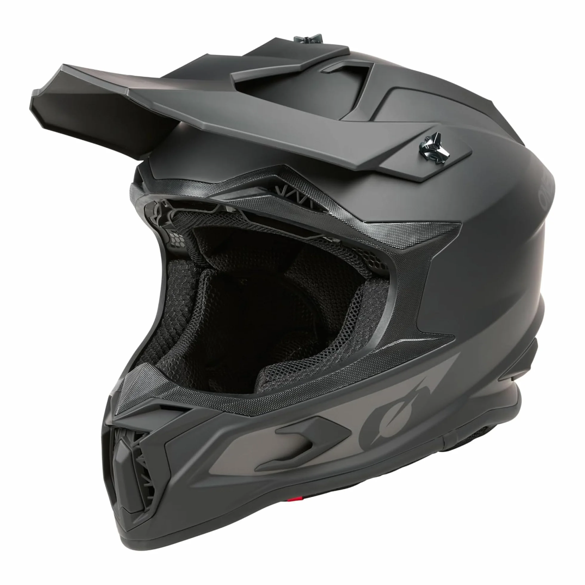 O'NEAL C-SRS Motocross Helm, MX Enduro Motorrad, Starke ABS-Schale, gepolstertes & waschbares Innenfutter, optimale Belüftung, Microlock-Sicherheitsverschluss für Erwachsene (Schwarz M)