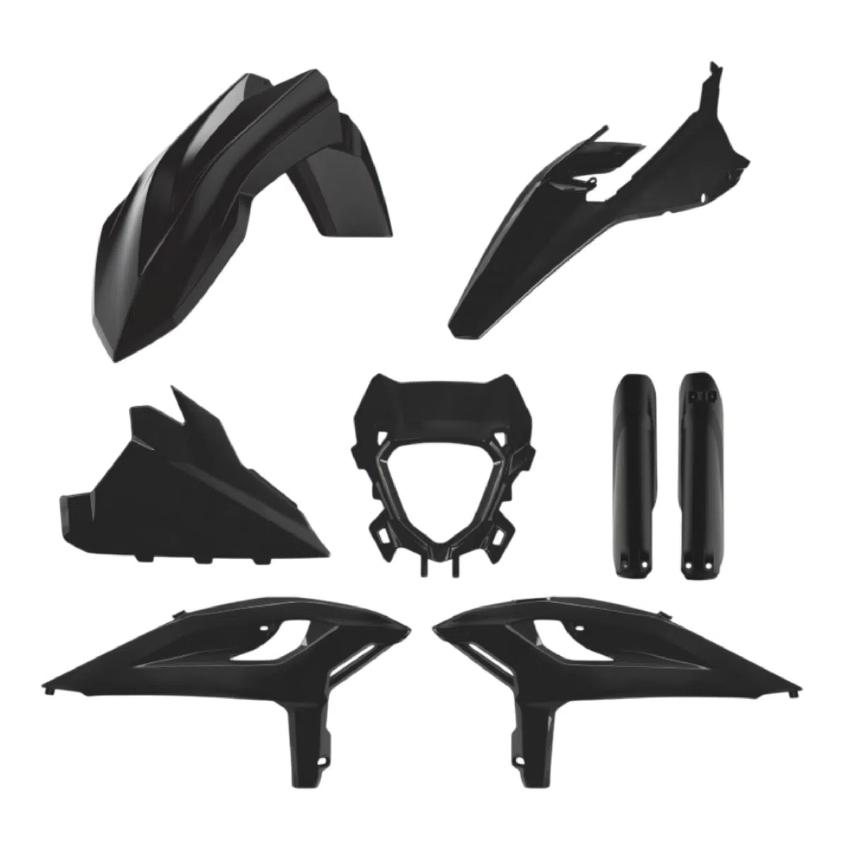 POLISPORT 91596 - Komplettes Plastik Kit für Beta RR X-Pro 2025 mit perfekter Passform, OEM-Qualität und hoher Widerstandsfähigkeit für anspruchsvolles Offroad-Fahren, Schwarz