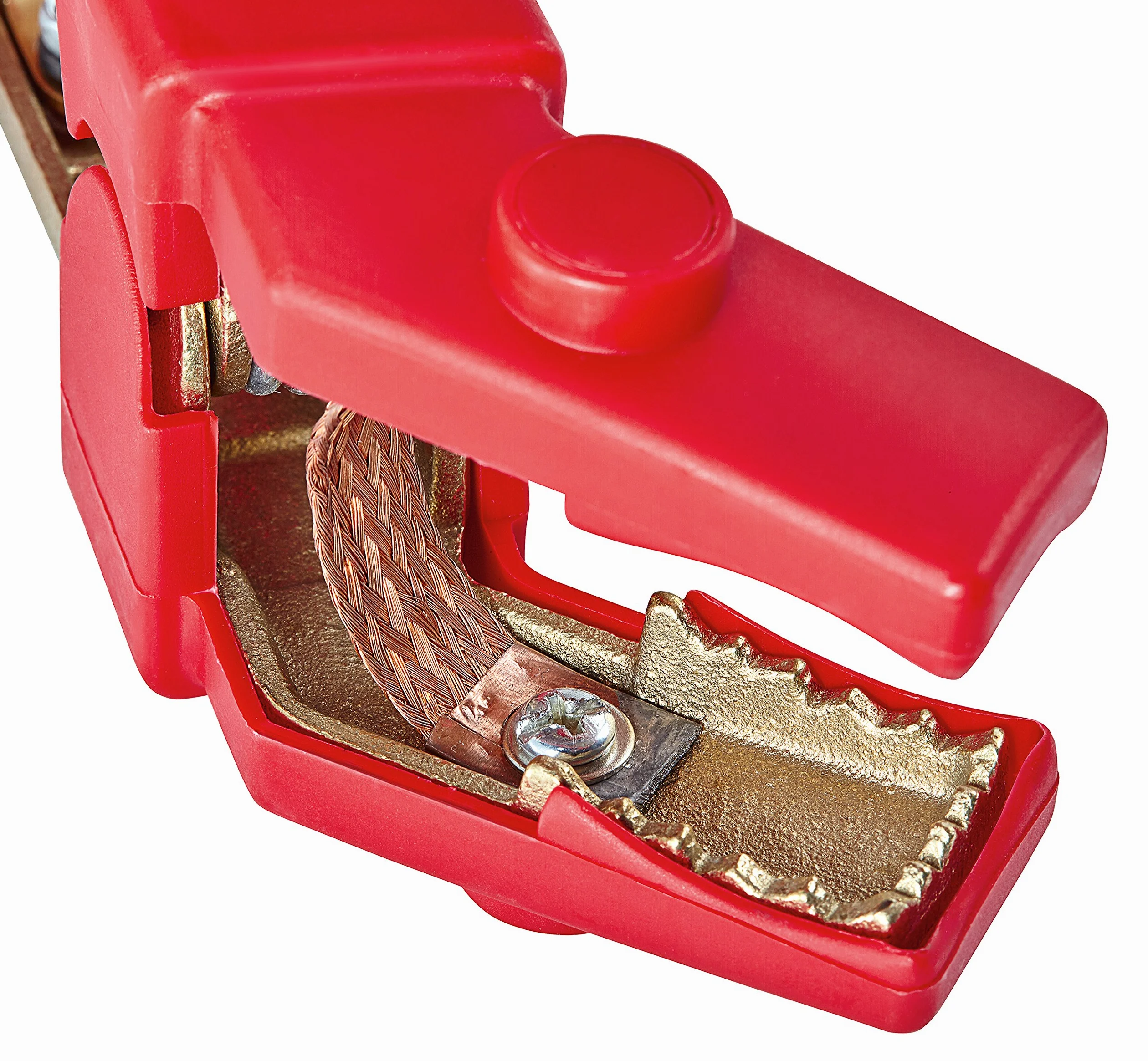 IWH - 6m Starthilfekabel Alu-Kupfer 70 mm² | Profi Starterkabel für 12- & 24 Volt Batterien | Auto Starterkabel für PKW & LKW Batterien | Inhalt: 1x Starthilfekabel; 1x Tasche | Länge: 6m