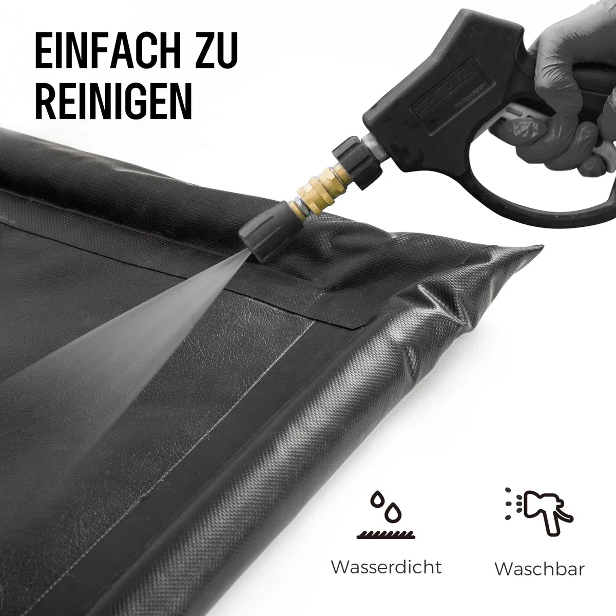 WELKIN Eindämmungsmatte, 8'6" x 20' rutschfeste Garagenbodenmatte - Hochbelastbarer, wasserdichter Schutz vor Schnee, Regen und Schlamm für Autos