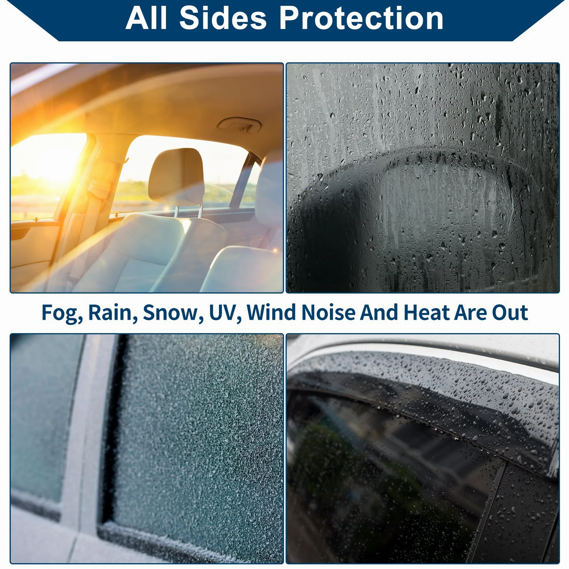 Seitenfensterabweiser für Lexus NX250 NX350 NX350h NX450h+ 2022-2024 Seitliche Fensterlüftungsschirme Regenschutz Sonnenschirme Windabweiser Fensterschattierungen