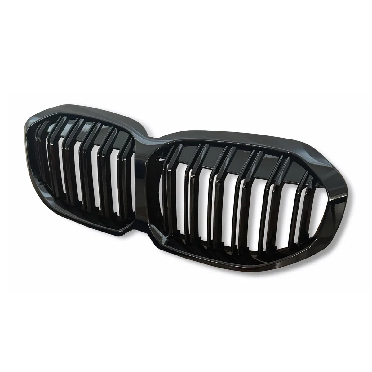 F40 Nieren Schwarz Kühlergrill Streifen passend für BMW 1er F40 Grill Nieren Doppellamellen Sport Glanz Schwarz 2019 2020 2021 2022 2023 2024(For 1er F40 2019-2024)