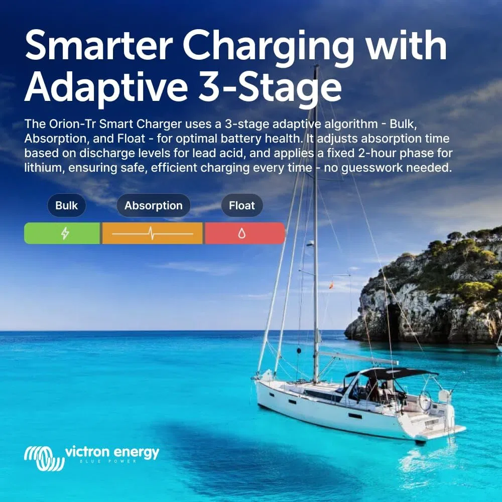 Victron Energy Orion-Tr Smart DC-DC Ladebooster (Bluetooth) - 12/12V, 18 Amp, 220-Watt - Batterie Ladegerät für Doppelbatteriesysteme - Isoliert