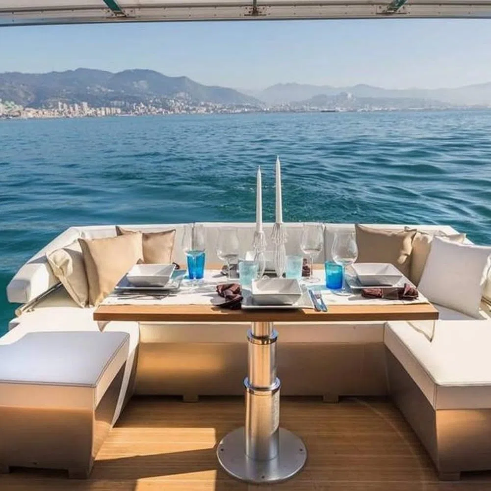 Klappbarer Wohnmobil-Tisch, 57,9 x 59,4 cm, Wohnmobil-Tischplatte, Holz-Arbeitsplattenverlängerung, Sperrholz, Klapptisch, Wohnmobiltisch, Yacht- oder Bootstisch