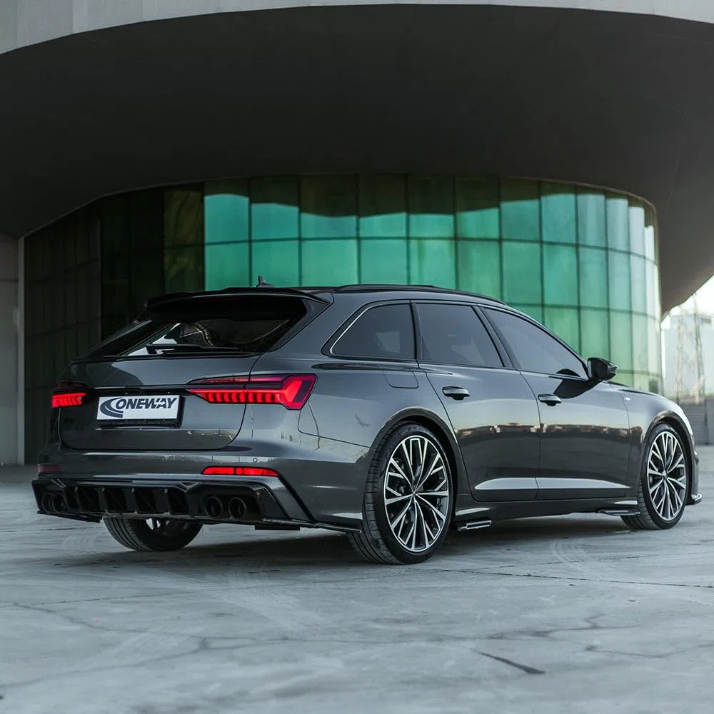 Hinten Splitter kompatibel mit Audi S6 C8 Limousine–Avant 2019+