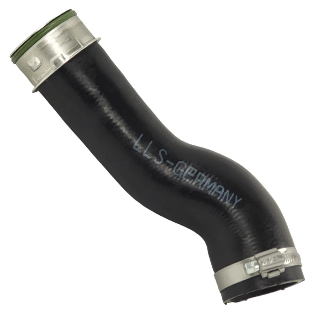 LLS-GERMANY Ladeluftschlauch Turboschlauch kompatibel mit VW T5 Transporter 2.5 TDI 7H0145708J inklusive Halteklammer