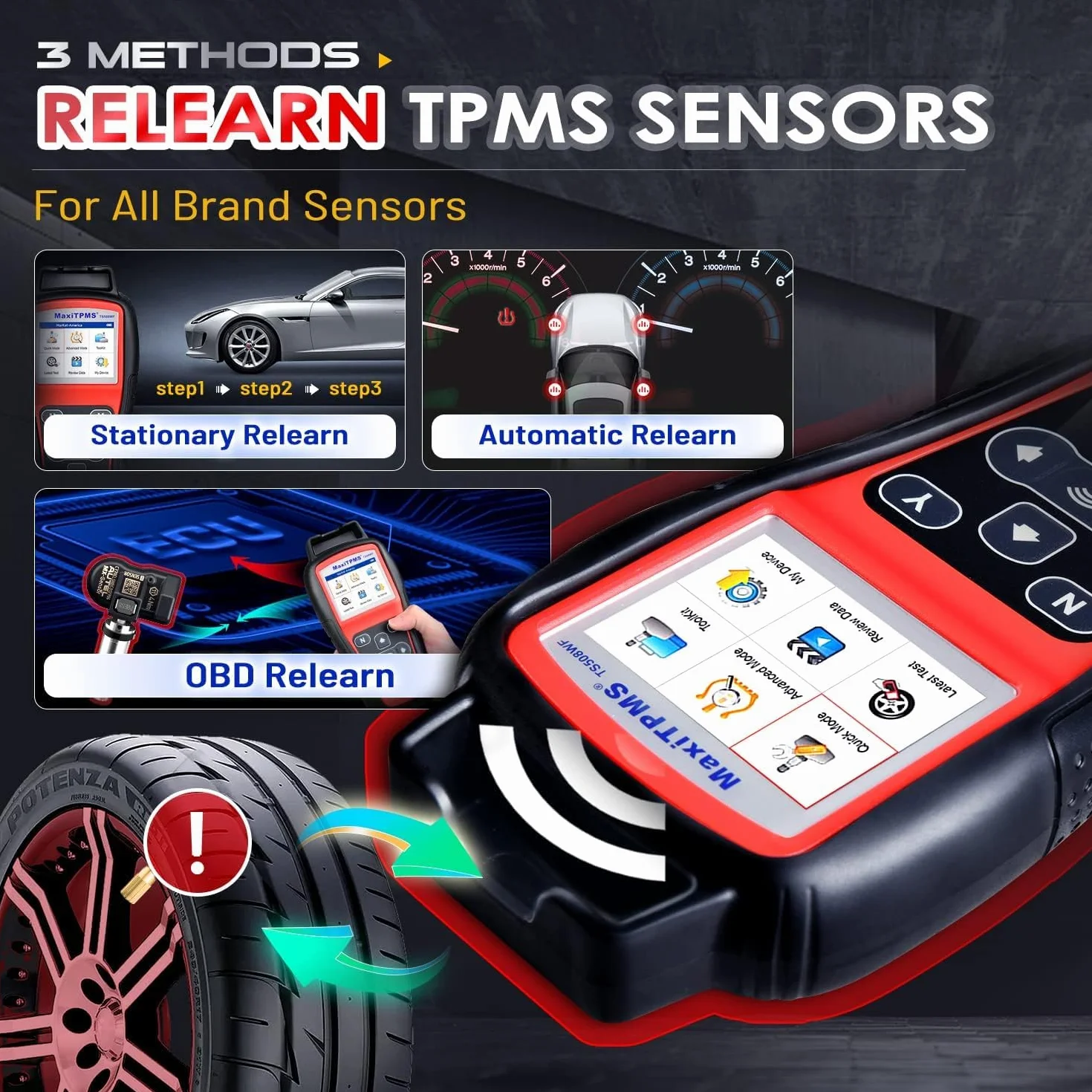 Autel MaxiTPMS TS508WF: 2026 Upgrade WiFi Ver. von RDKS Programmiergerät TS508 TS501 PRO TS408S, Alle TPMS Sensoren Aktivieren, MX Sensor Programmieren, TPMS Zurücksetzen, TPMS Code Lesen/Löschen