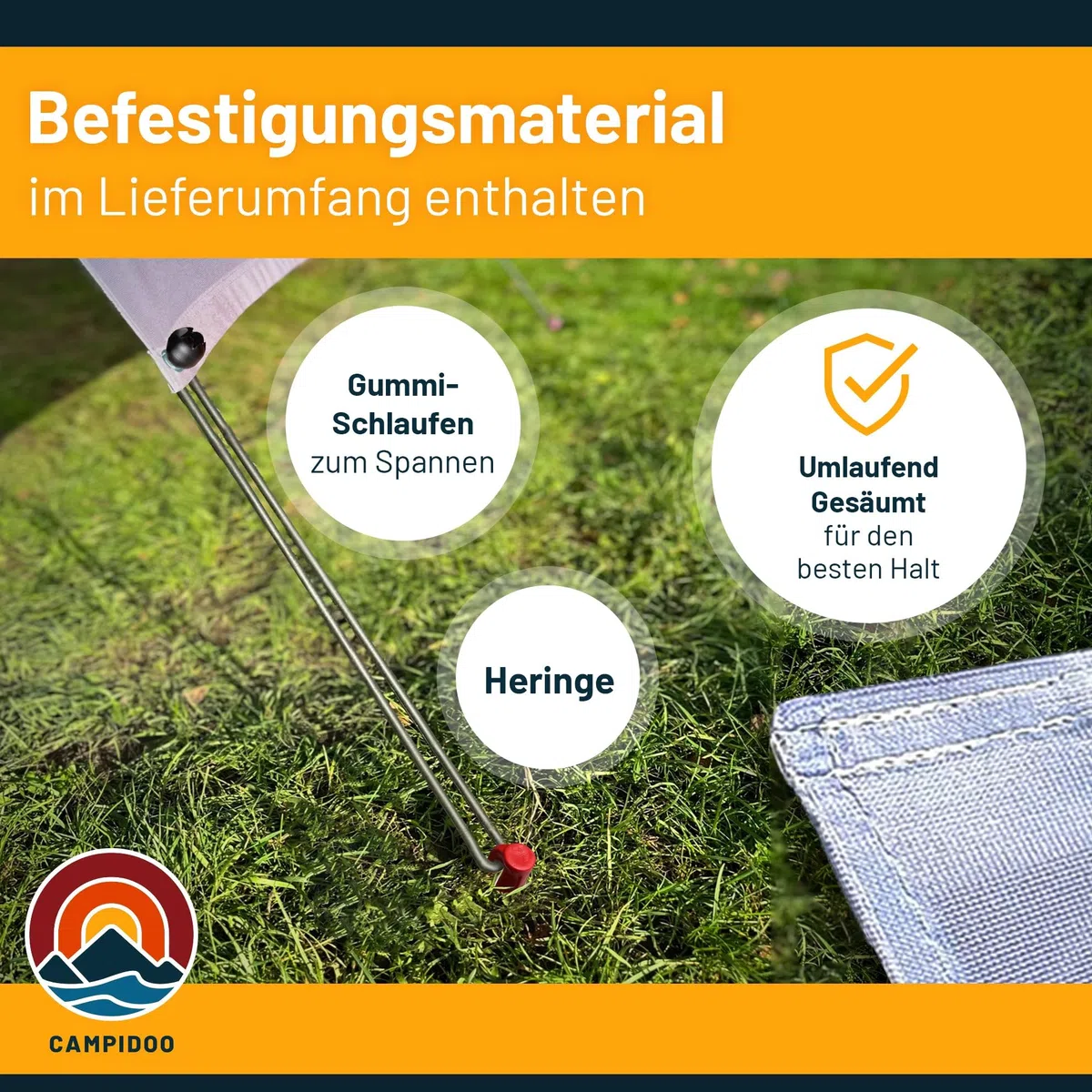 Textil Sonnensegel LAVENDELFELD | Höhe 200cm | hochwertiger Fotodruck inkl. Keder-Befestigung | Markisen-Vorderwand - Länge/Keder: 350cm / 5 mm Keder