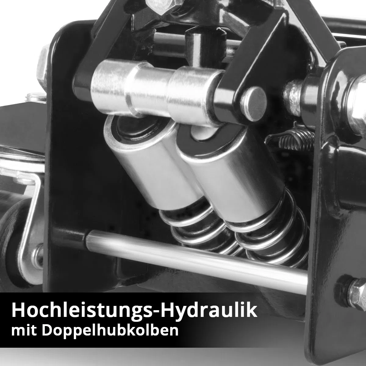 STAHLWERK Hydraulischer Wagenheber mit 3 t Tragkraft – extra flach, 73-500 mm Hubbereich, gummierte Rollen, Doppelhubkolben, Rangierwagenheber, Hydraulik-Wagenheber, schwarzer Autoheber (WHB-73 ST)