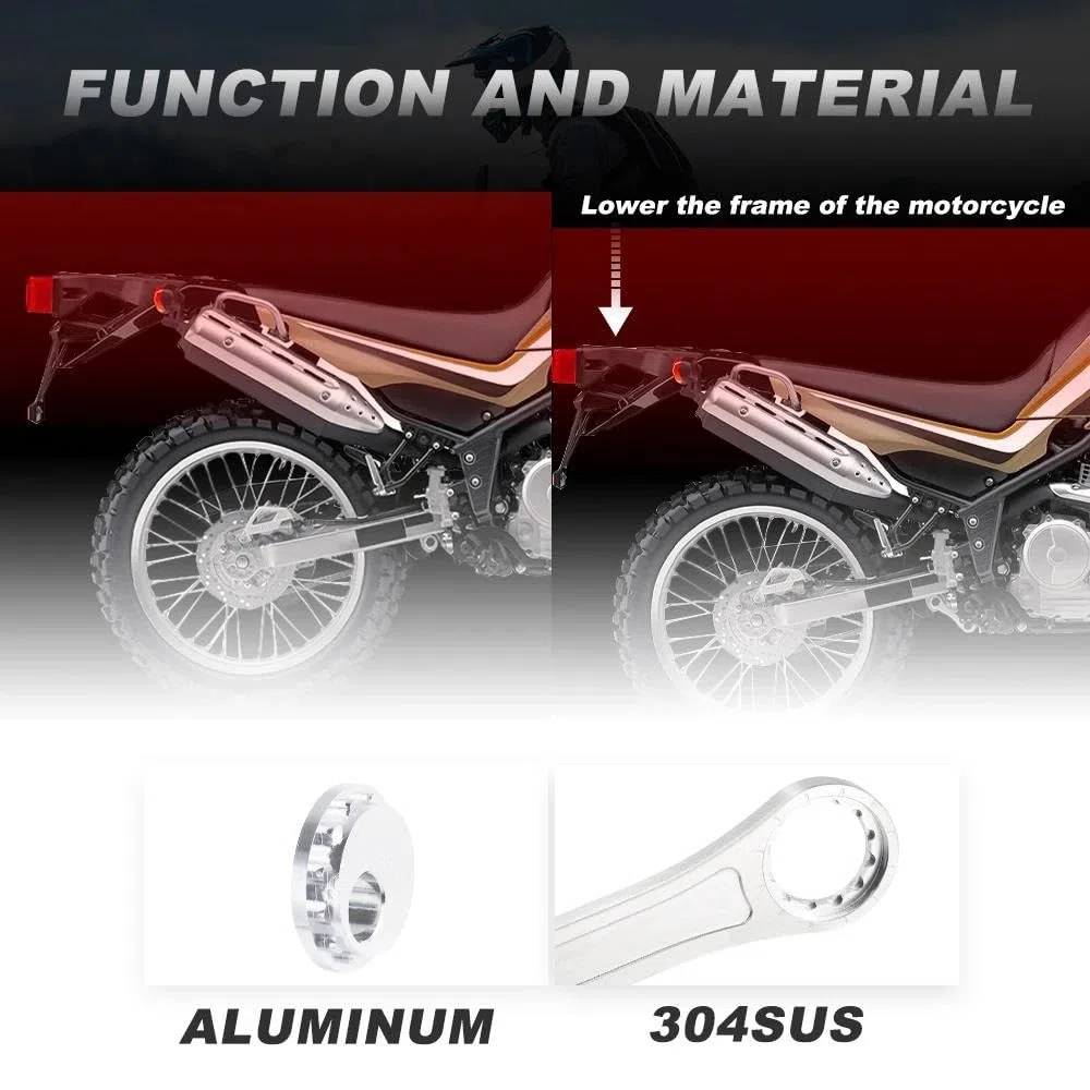 Tieferlegungssatz Für TR&IU&MP&H für Tiger für Explorer XCA 2012-2016 Motorrad einstellbare Hinterradaufhängung Tieferlegungsverbindungen Kit(Black)