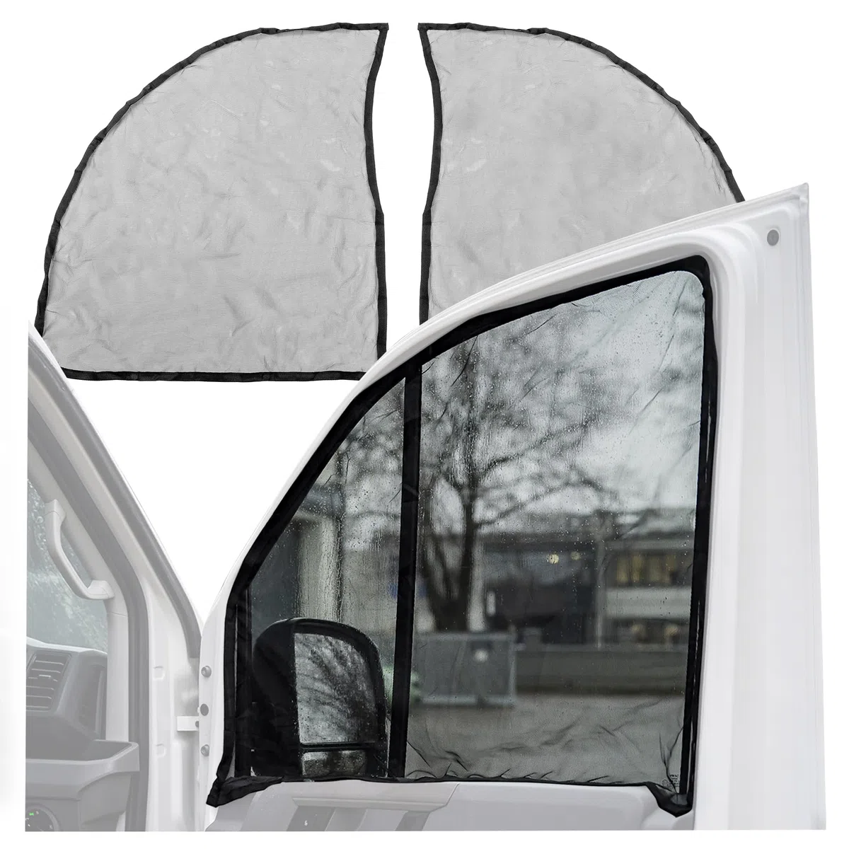 CHROMEMASTER | Magnetisches Fliegengitter für Camper, Campervan, Wohnmobil | Kompatibel mit FIAT Ducato 2006+ | Moskitonetz, Schutzgitter Gegen Insekten, Ungeziefer, Mücken und Spinnen