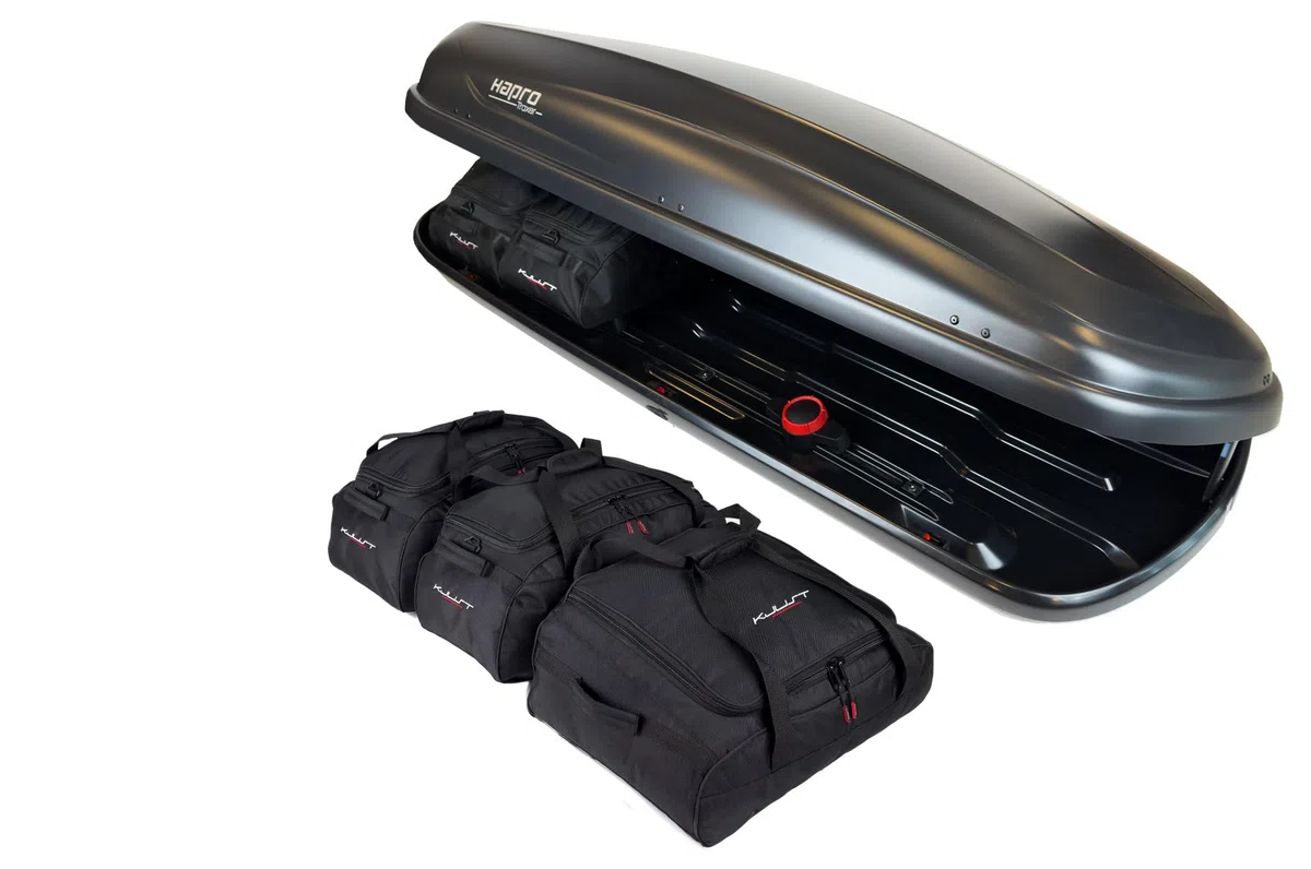 KJUST Taschen Set 5stk kompatibel mit Dachbox HAPRO TRAXER 8.6