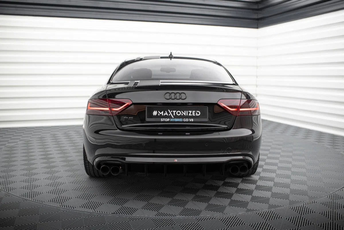 Maxton Design Heckdiffusor V.3 für Audi S5 / A5 S-Line Coupe/Cabrio B8 8T (2007-2011) Hochglanz schwarz
