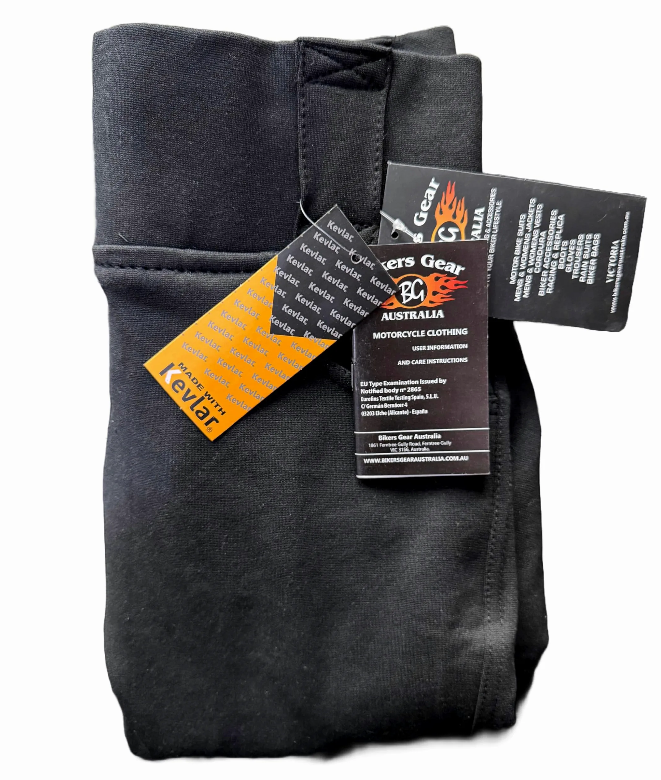 Bikers Gear Australia Damen Motorrad-Leggings mit Kevlar gefüttert, mit abnehmbarer CE-Protektoren.
