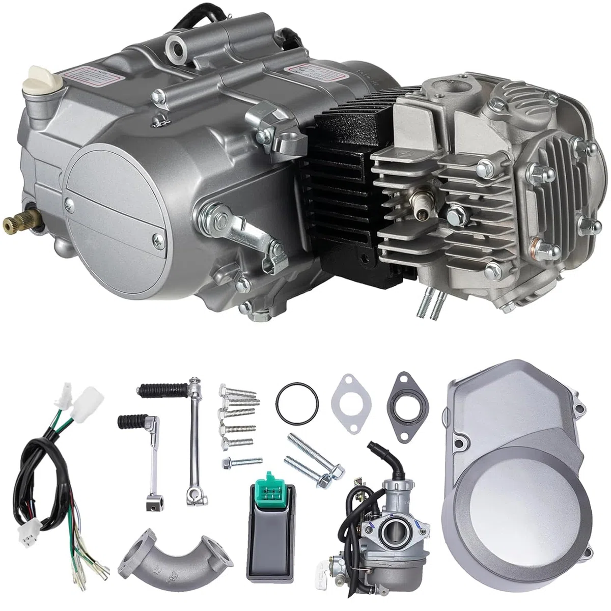 125ccm 4 Takt Motor Einzelzylinder mit Pedalstart CDI Zündung 4 Gang Dirt Bike Engine für ATV Go-Kart