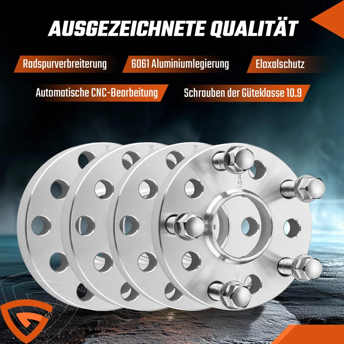 4-TLG Spurverbreiterung 5x100 / 5x112mm (VA 30mm HA 40mm) Ø57,1 Naben­zentriert Spurplatten Set Kompatibel mit Skoda Fabia Octavia Superb, Distanzscheiben inkl. 20 Radschrauben M14x1,5x40/45mm Sliver