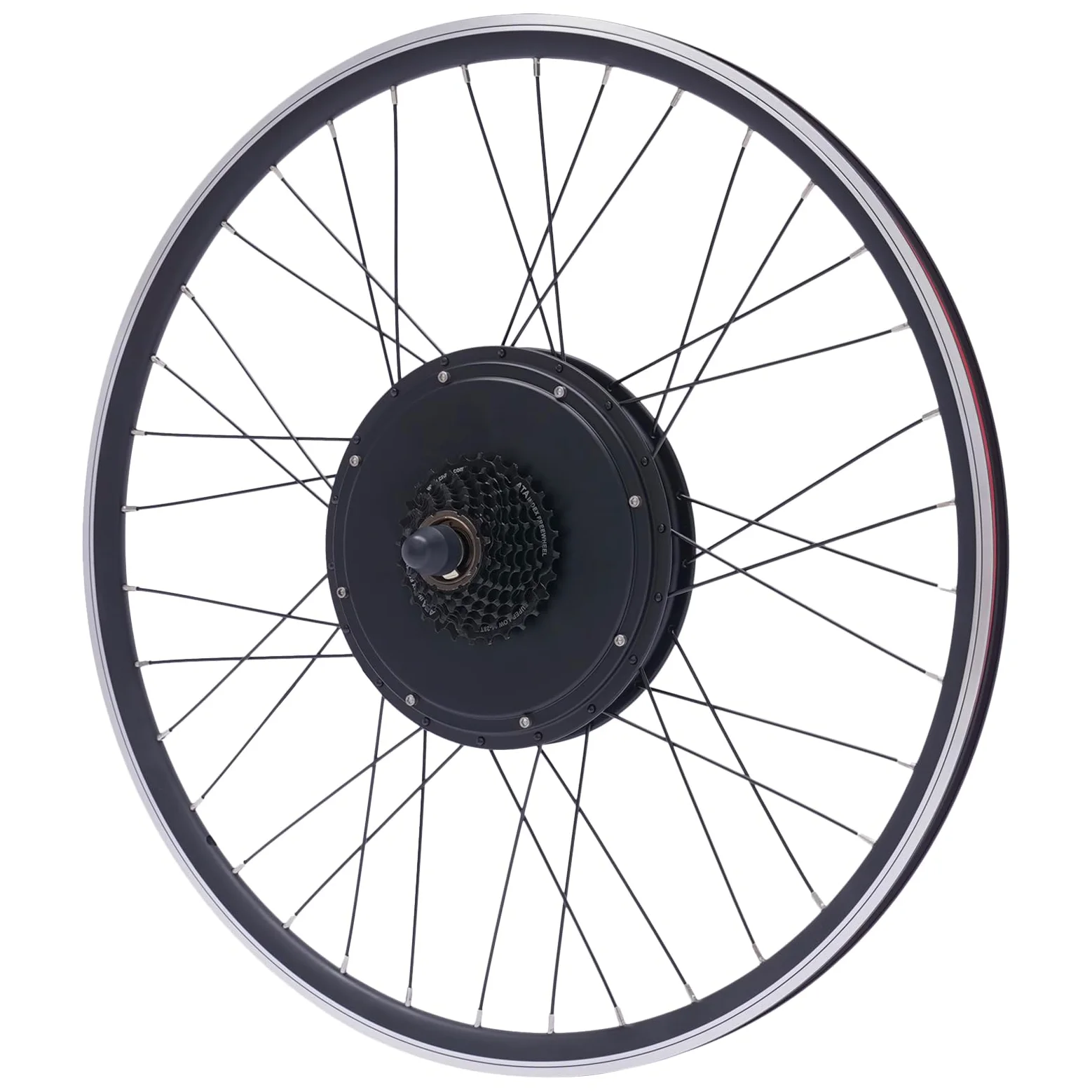 48V 1000W E-Bike Umbausatz Hinterradmotor, Elektrofahrrad Hinterrad Umbausatz Kit mit Display/Controller/PAS, Brushless Nabenmotor für 28" 29" 700C Fahrräder