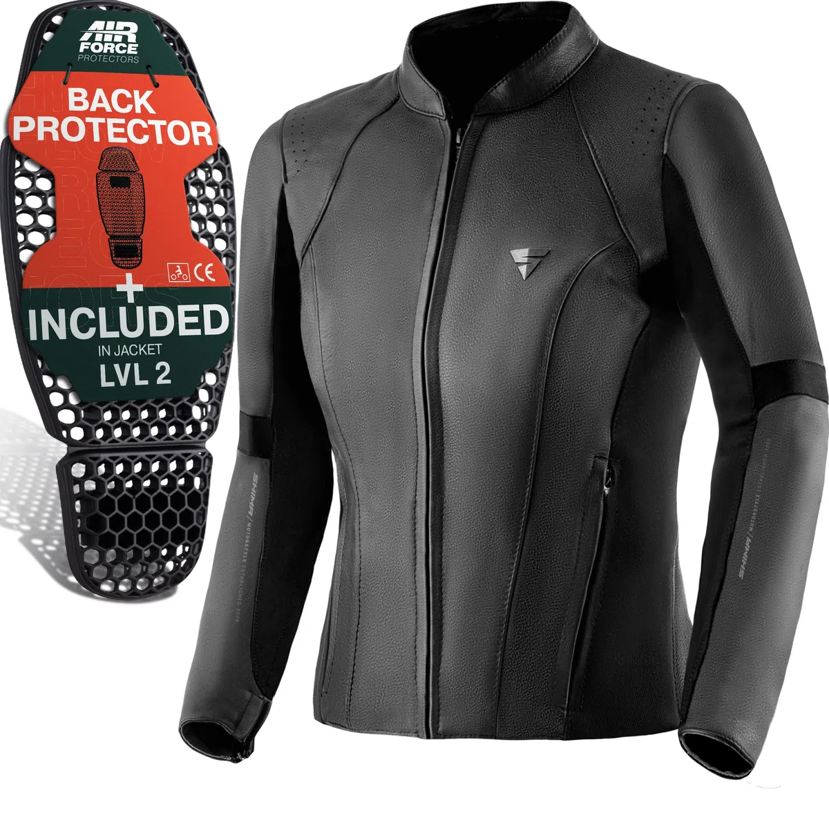 SHIMA MONACO 2.0 Leder Motorradkombi Damen - Schwarz Frauen Motorrad Lederkombi mit Protektoren - Hose und Jacken (Jacke, S)