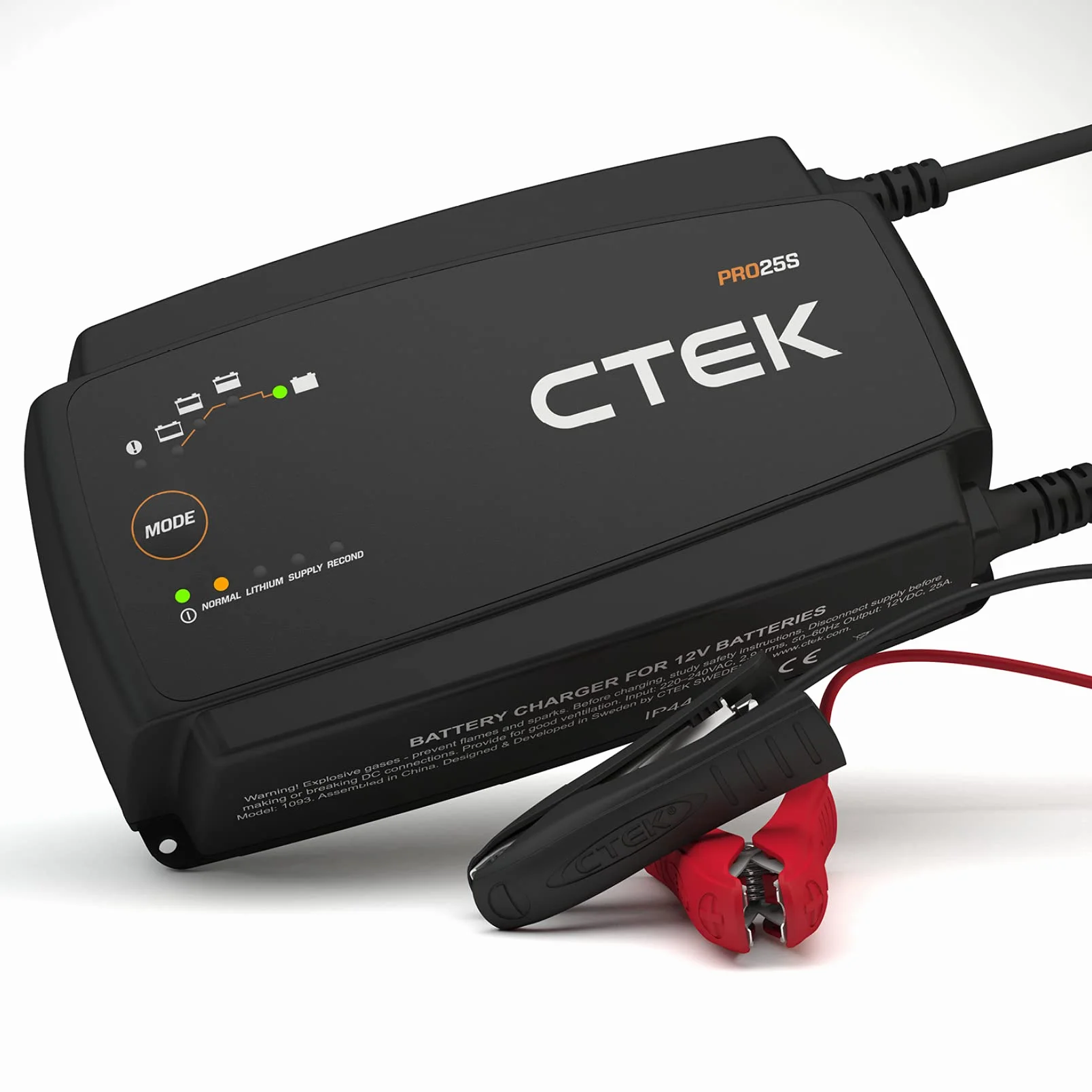 CTEK PRO25S, 25A, Batterieladegerät 12V Und Stromversorgung, Batteriepfleger, Ladegerät LiFePO4, Lithium Ionen Ladegerät Auto Und LKW Mit Rekonditionierungsmodus Und Entsulfatierungsprogramm