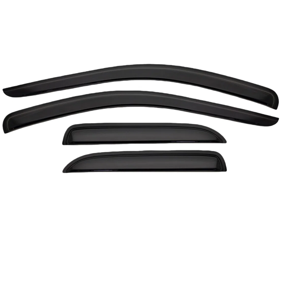 Auto Windabweiser für Dodge Ram RAM 1500 Pickup Truck MK3-DR 2002-2008, Regenschutz Ohne Helle Streifen Auto Seitenfenster Visiere Zubehör