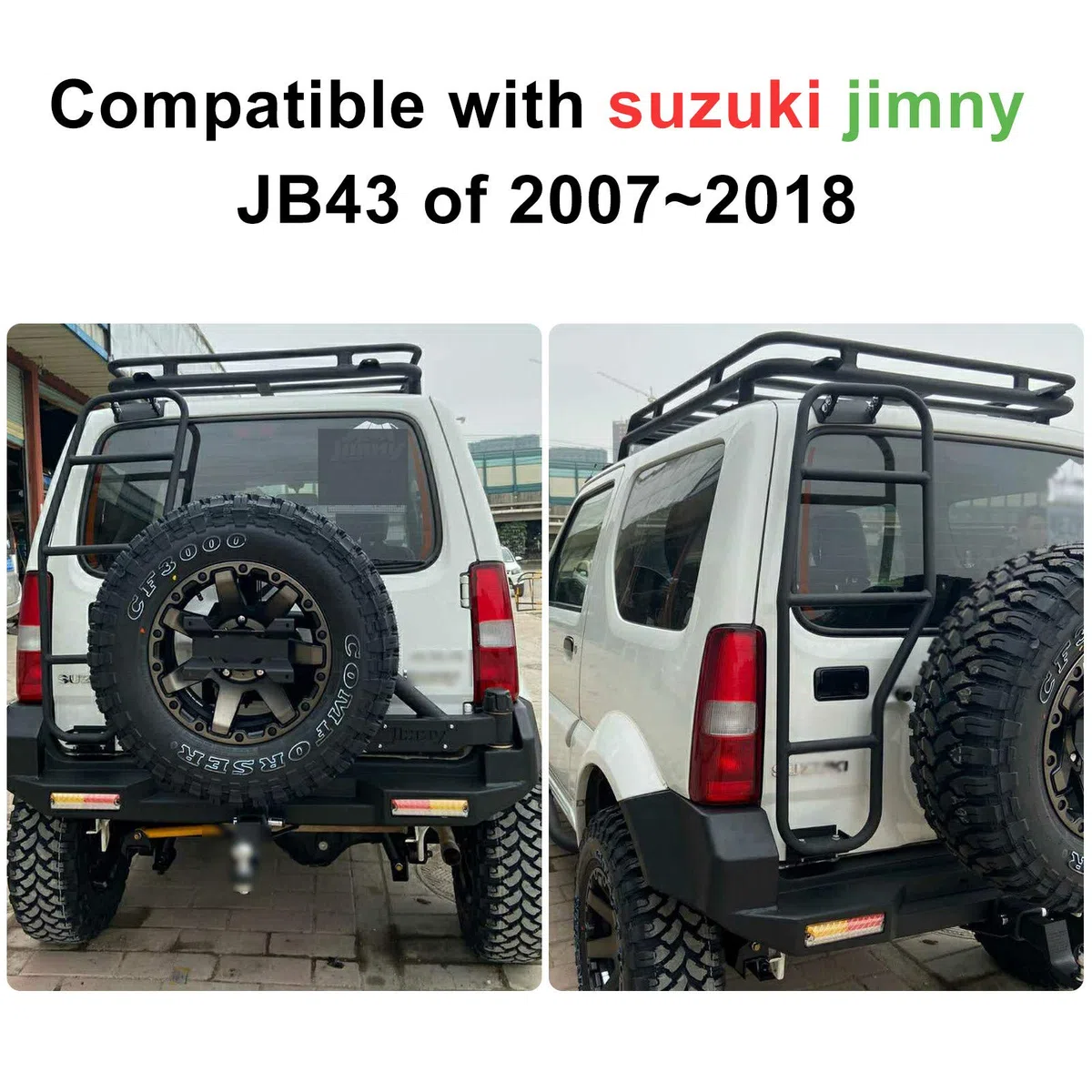 Hintertürleiter Passend Für J-i-m-n-y # Jb43 2007~2018,Alloy Heckklappenleiter Auto Modifikation Zubehör