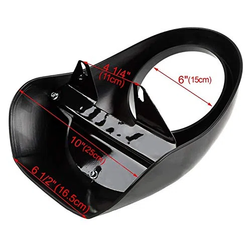 Scheinwerfer Frontmaske für Harley Davidson Dyna Super Glide 95-04 schwarz