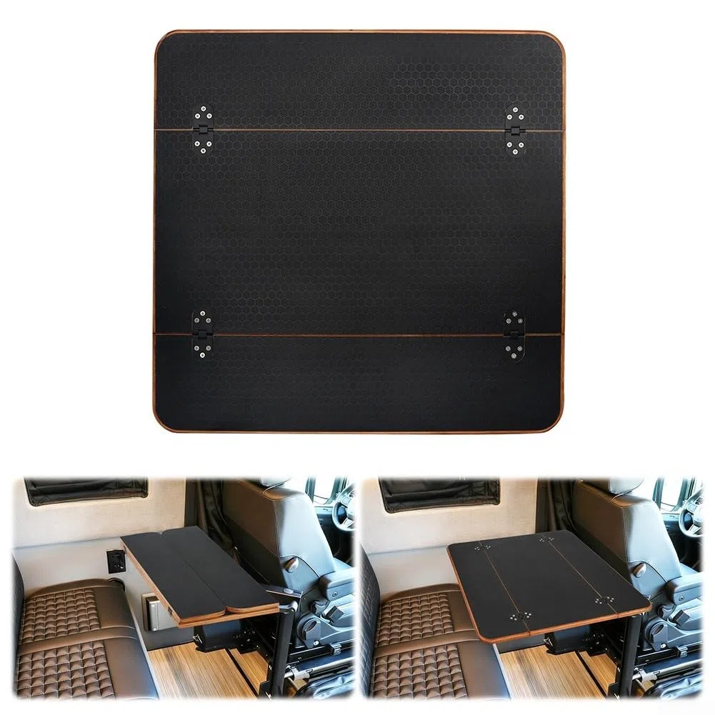 Klappbarer Wohnmobil-Tisch, 57,9 x 59,4 cm, Wohnmobil-Tischplatte, Holz-Arbeitsplattenverlängerung, Sperrholz, Klapptisch, Wohnmobiltisch, Yacht- oder Bootstisch