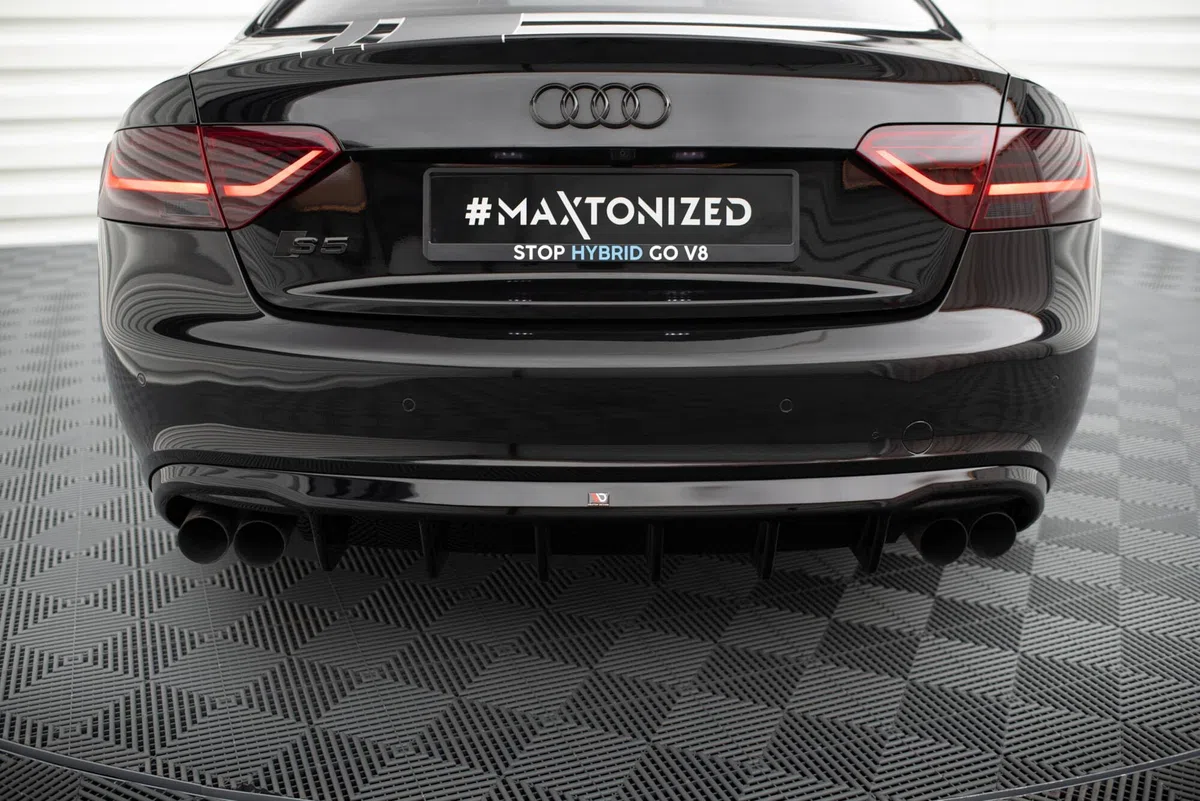 Maxton Design Heckdiffusor V.3 für Audi S5 / A5 S-Line Coupe/Cabrio B8 8T (2007-2011) Hochglanz schwarz