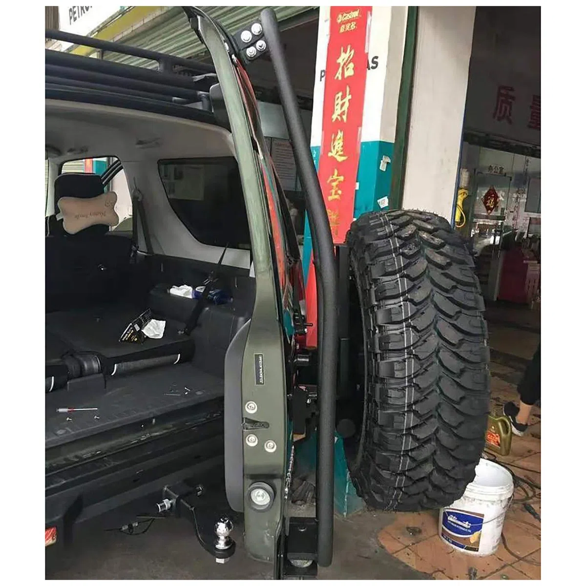 Hintertürleiter Passend Für J-i-m-n-y # Jb43 2007~2018,Alloy Heckklappenleiter Auto Modifikation Zubehör