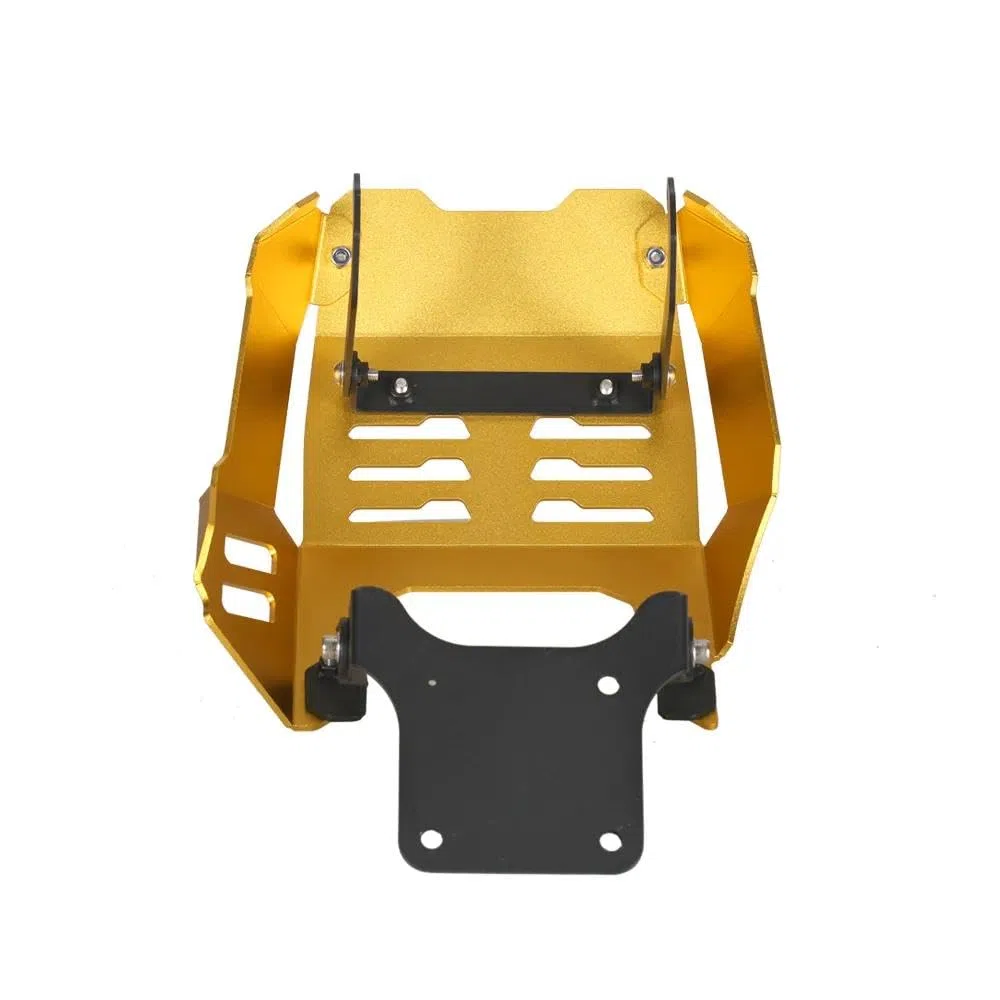 Schutzplatte Motor-Schmutzschutz, kompatibel mit MONKEY 125 2022-2023 GROM 125 JC92 Alle Baujahre, DAX 125 ST125 2022-2024, Motorrad Motor Schutz Abdeckung Basis Chassis Schutz Skid Platte (Gold)