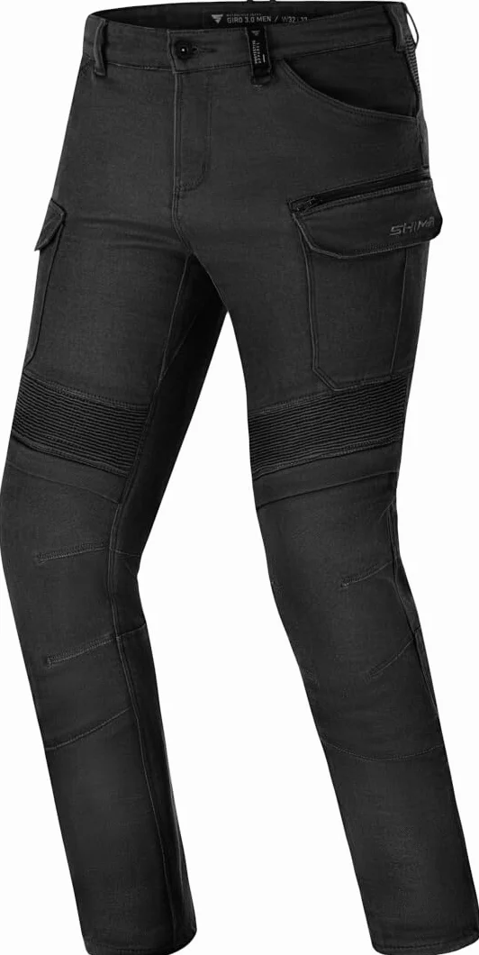 Shima Giro 3.0 Motorrad Hose Herren Damen mit Protektoren Airforce Knieprotektoren Motorradhose Kurzgrößen Cargohosen