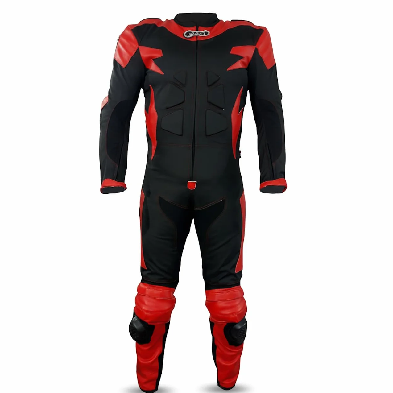 BI ESSE - Motorradanzug aus Leder und Stoff, ideal für Straßen, lange Reisen, Touring, Pitbike,komplett mit Höcker und harten Protektoren
