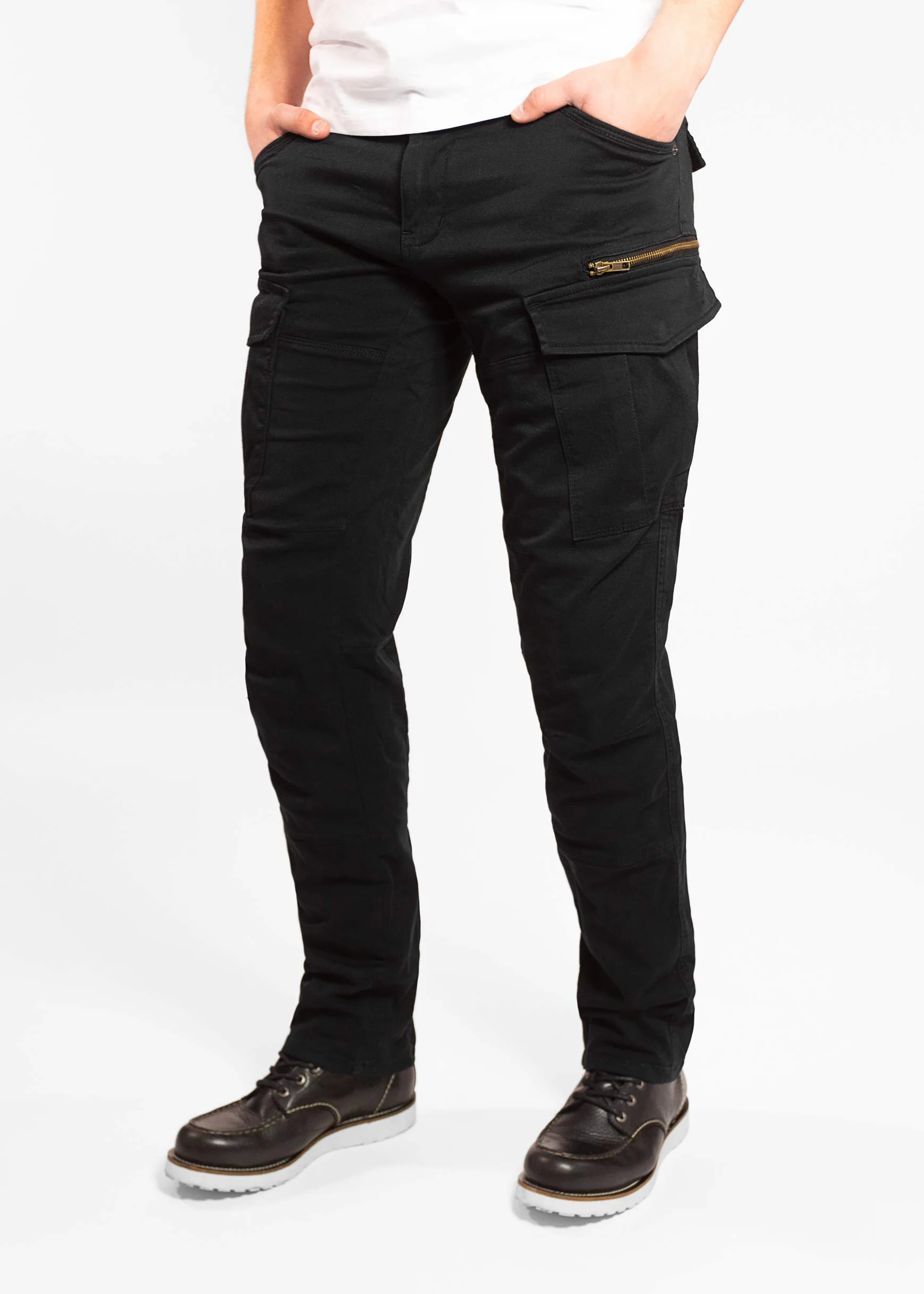 John Doe Stroker Cargo XTM | Motorradhose | XTM | Atmungsaktiv | Motorrad Cargo Hose | Hose mit Seitentaschen | Protektoren sind enthalten